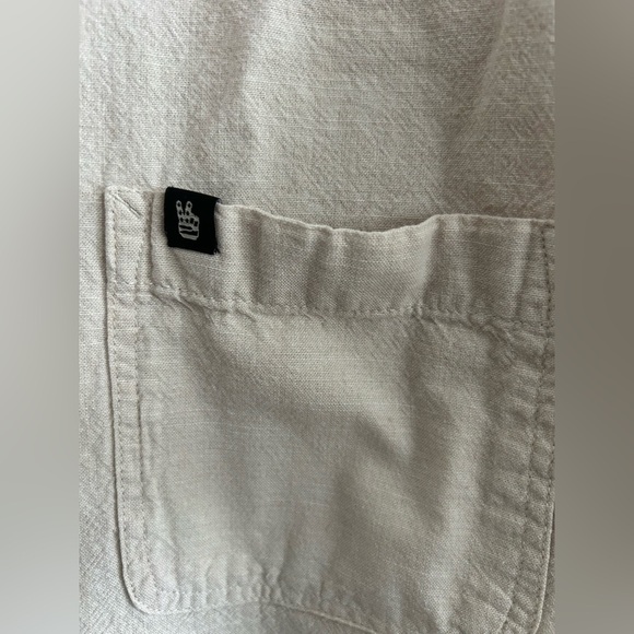 Junk Food Clothing Men's Light Tan Casual Button Down Shirt - Picture 6 of 7